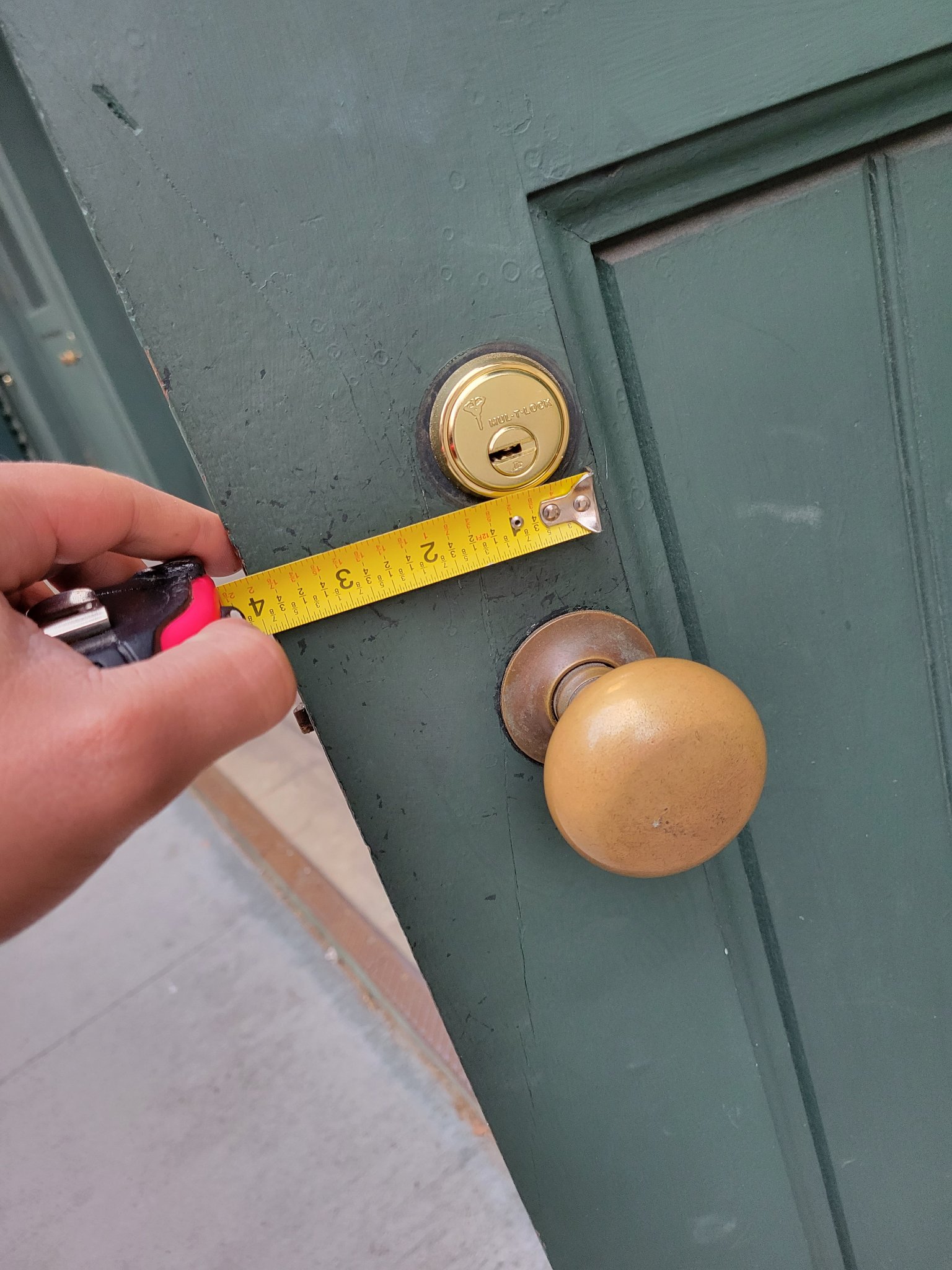 Commercial-grade lever hardware installed for a Manhattan office.