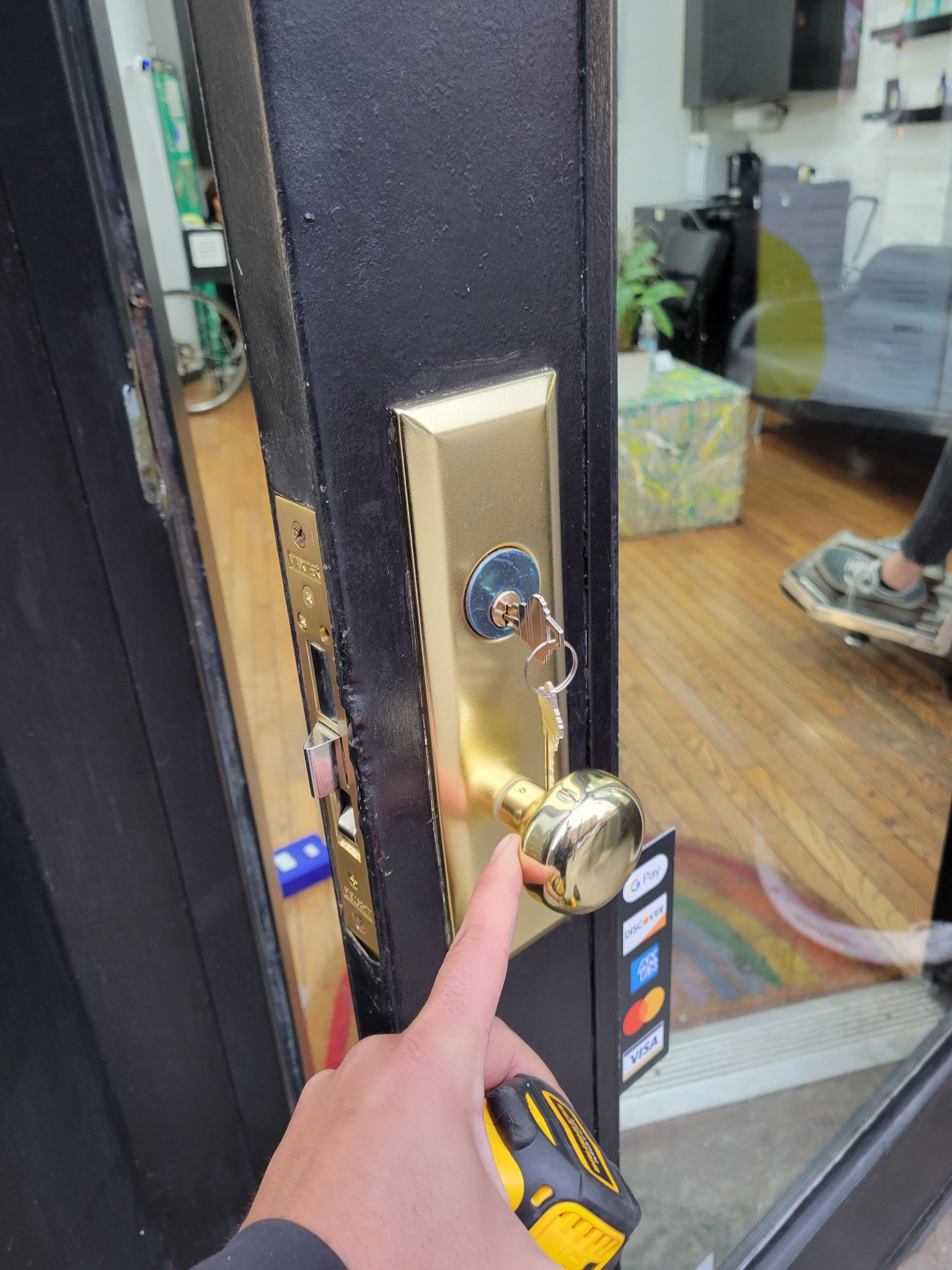 Restricted-keyway cylinder upgrade with registered key control.